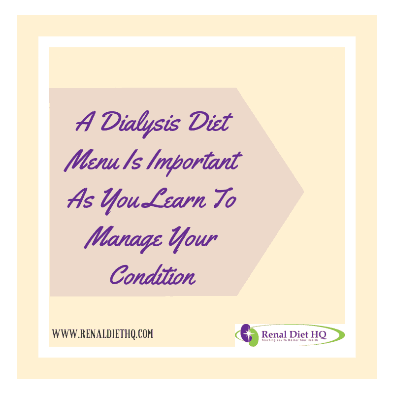 The Advantages Of A Pre-made Dialysis Diet Menu