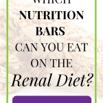 Nutrition Bars You Can Eat On A Renal Diet ready to be served.