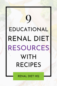 Renal Diet Education Handouts