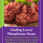 Finding Lower Phosphorus Meats