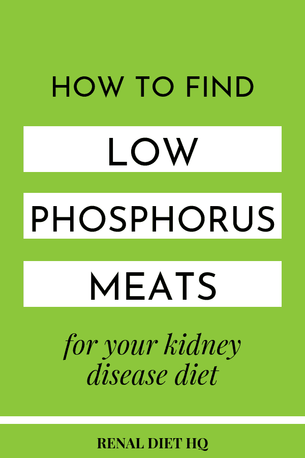 Finding Lower Phosphorus Meats