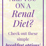 Breakfast Options For Dialysis