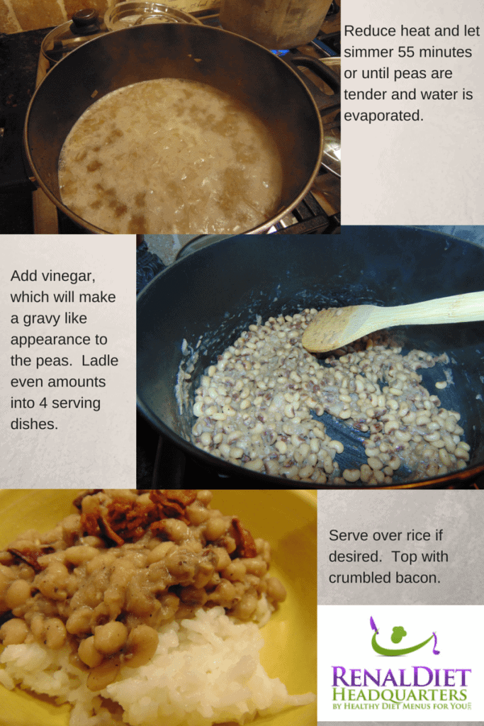 Kidney Diet Recipes – Black-eyed Peas Renal Recipe For New Year’s Day