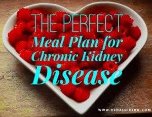 Meal Plan For Chronic Kidney Disease