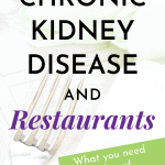 Restaurants And Chronic Kidney Disease