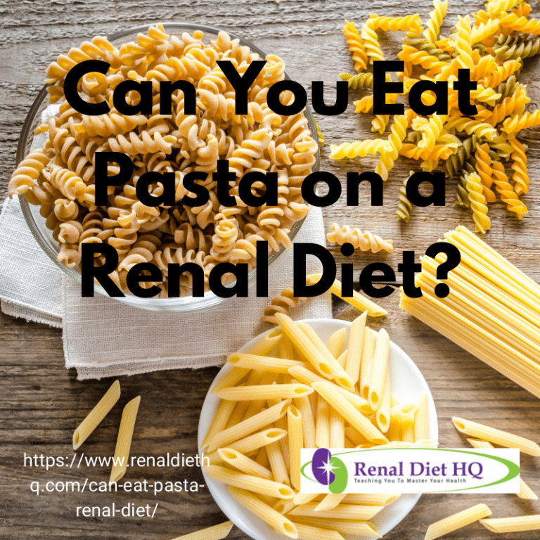 Can You Eat Pasta on a Renal Diet?