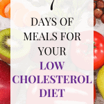 Daily Meal Plan To Lower Cholesterol