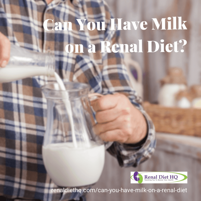 Can You Have Milk on a Renal Diet?