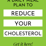 Daily Meal Plan To Lower Cholesterol