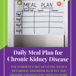 Daily Meal Plan For Chronic Kidney Disease