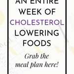 Daily Meal Plan To Lower Cholesterol