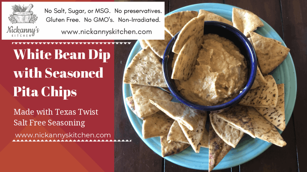 White Bean Dip Recipe With Seasoned Pita Chips – Zyd