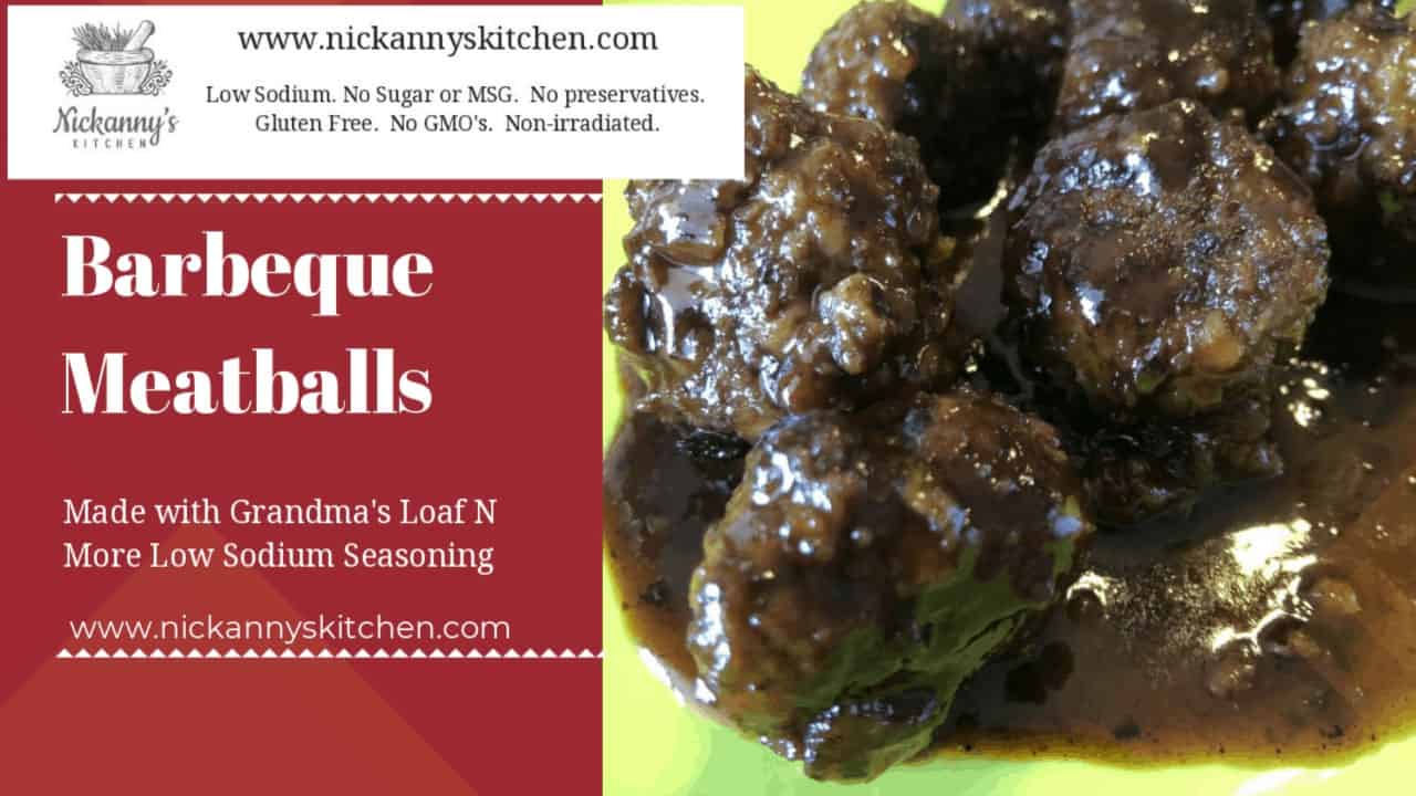 Renal Diet Healthy Low Sodium Barbeque Meatballs Recipe