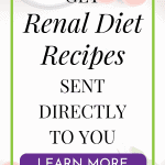 Renal Dialysis Diet Meal Plan