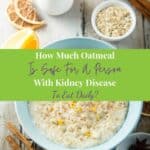 Oatmeal Porridge with cinamon, orange and milk at the side.