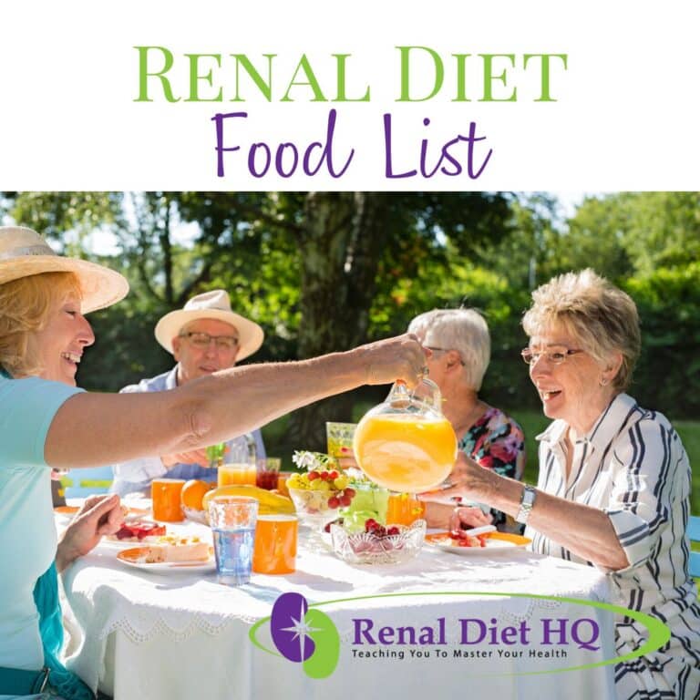 Renal Diet Food List
