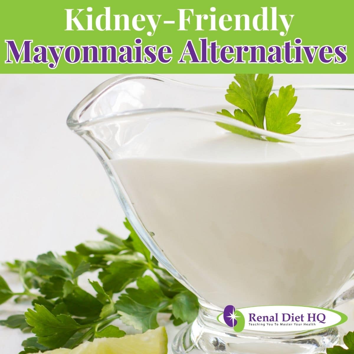 Kidney friendly mayonnaise