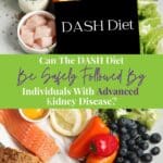 DASH Diet Healthy food concept.