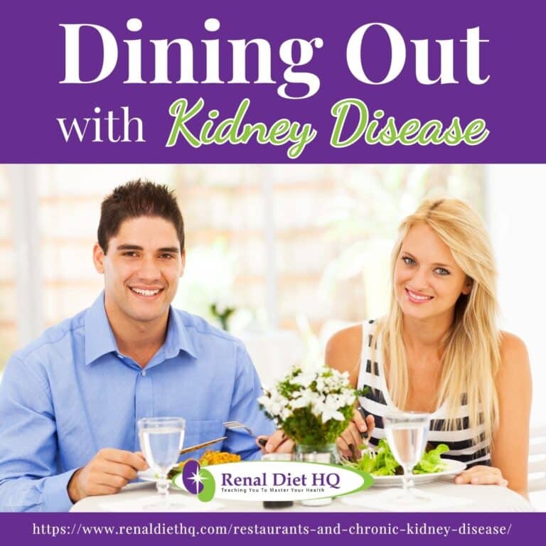 Dining Out with Kidney Disease - Renal Diet HQ