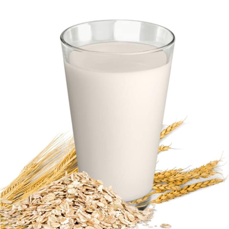 A glass of Milk and Oatmeal