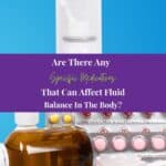 various medical supplies on a blue background