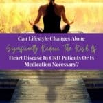 A woman sitting on a pier in the lotus position experiencing Enlightenment in the early morning sunrise.