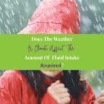 a woman wearing red raincoat in the rain