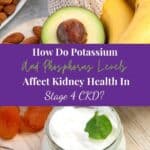 Foods containing Potassium and Phosphorus - Banana, avocado, Nuts