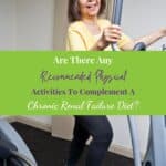 Senior woman working out on an Elliptical Exercise Machine