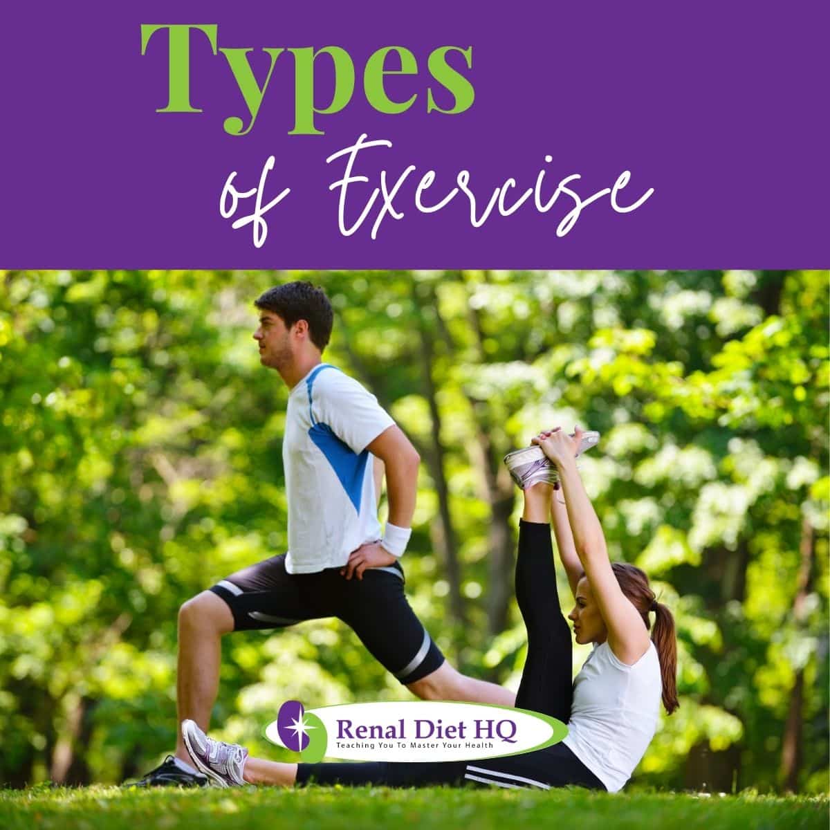 Couple doing stretching exercise after jogging