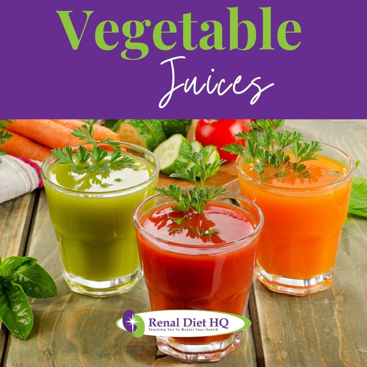 Fresh vegetables juices