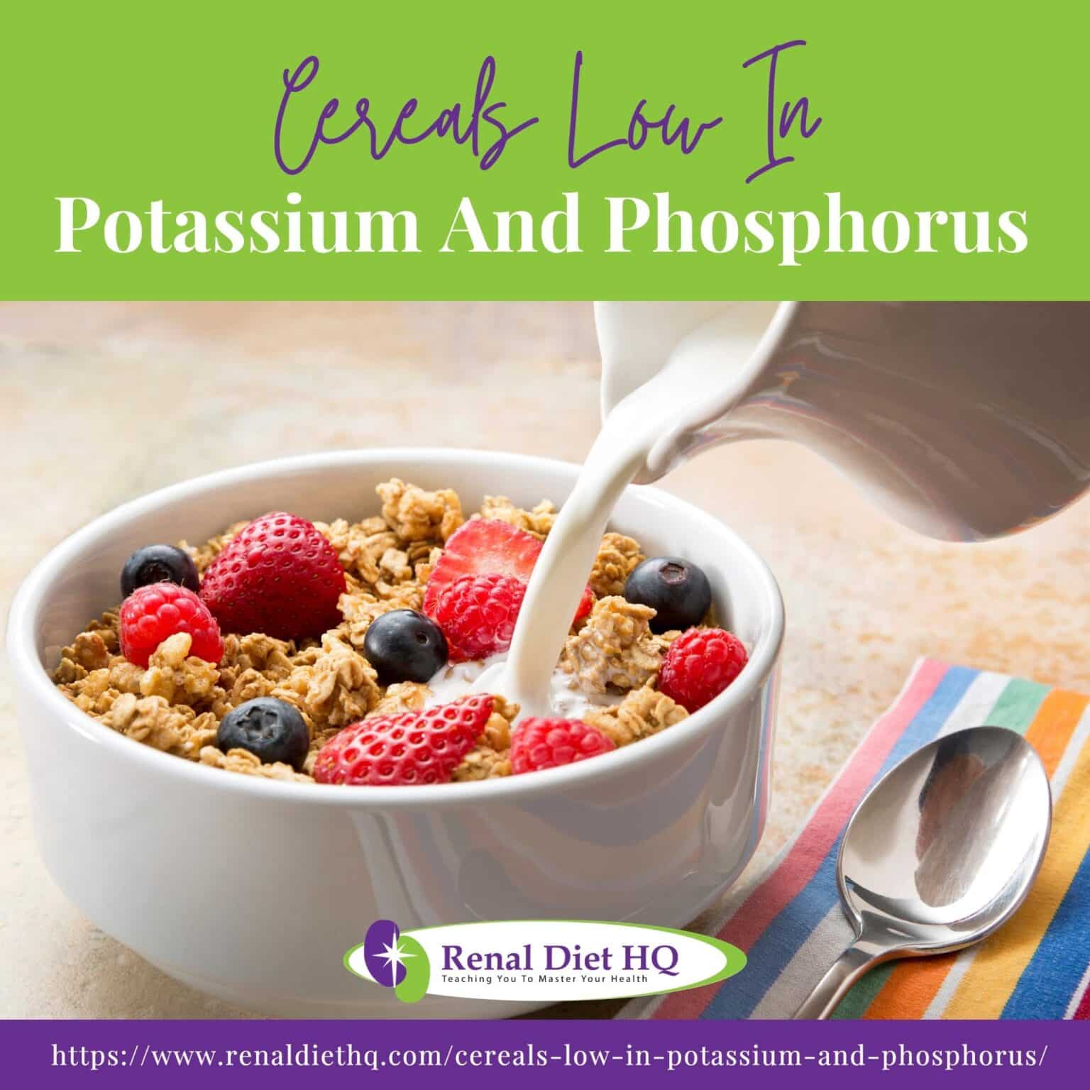 Cereals Low In Potassium And Phosphorus Renal Diet HQ