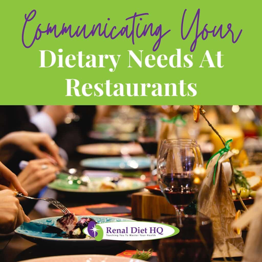 Dining Out With Kidney Disease - Renal Diet HQ