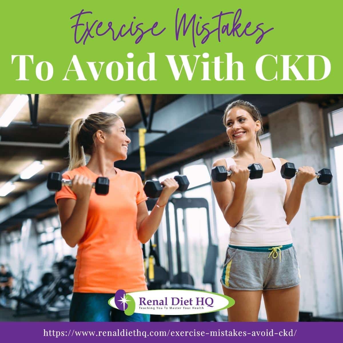 Young women doing exercises in gym together.