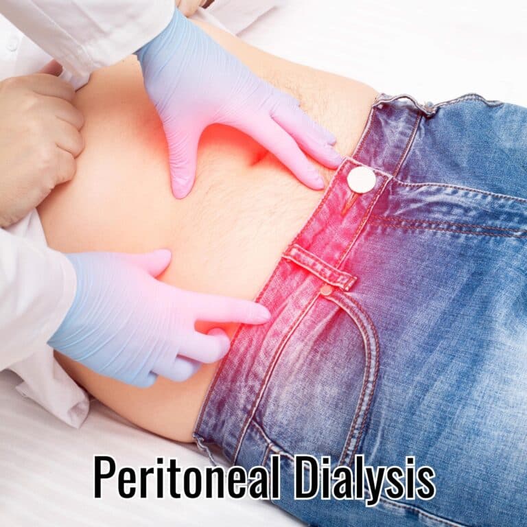 The Doctor Examines a Sick Patient Who Has Pain in the Right Lower Abdomen