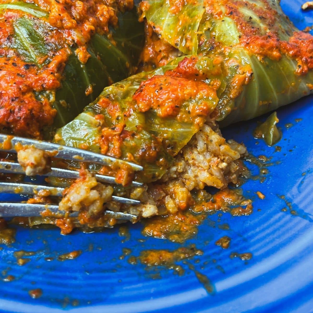 Cabbage Rolls with Ground Turkey