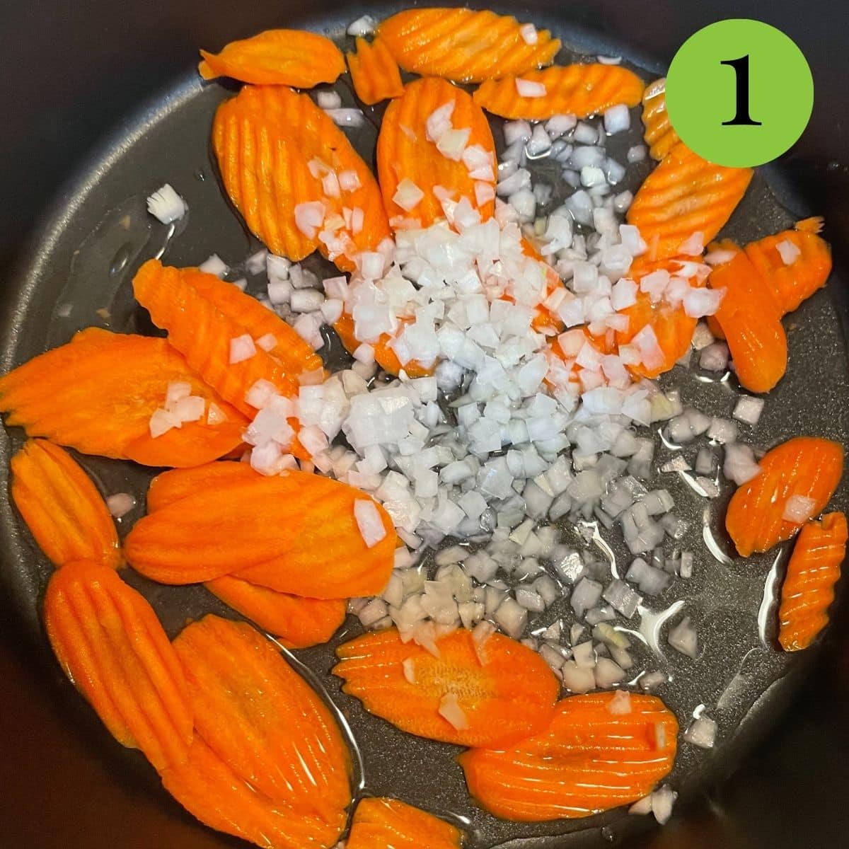 step 1 of Peas and Carrots.
