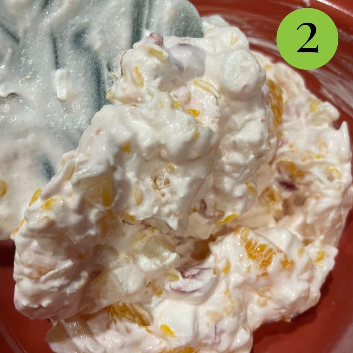 step 2 of Mandarin Orange Salad
