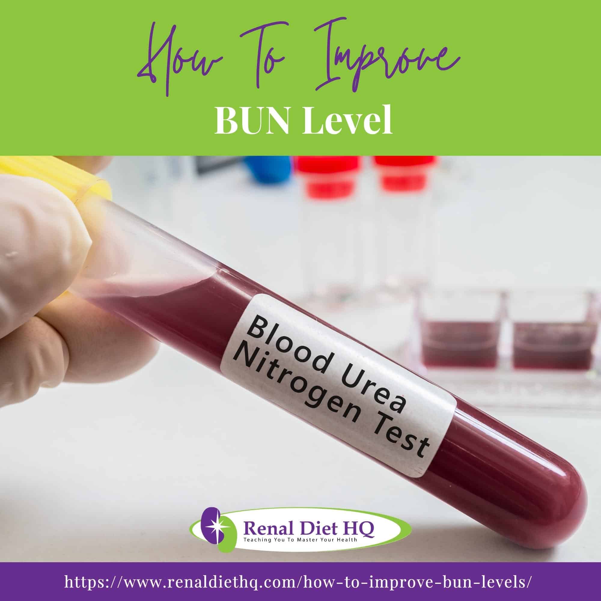 Test Tube for Blood Urea Nitrogen Test