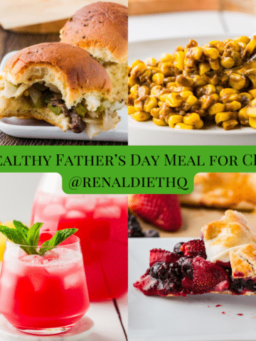 Father's Day Meal all ready to be served for those with CKD.