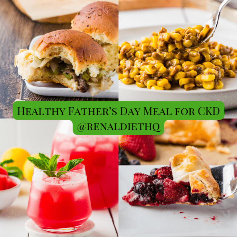 Father's Day Meal all ready to be served for those with CKD.