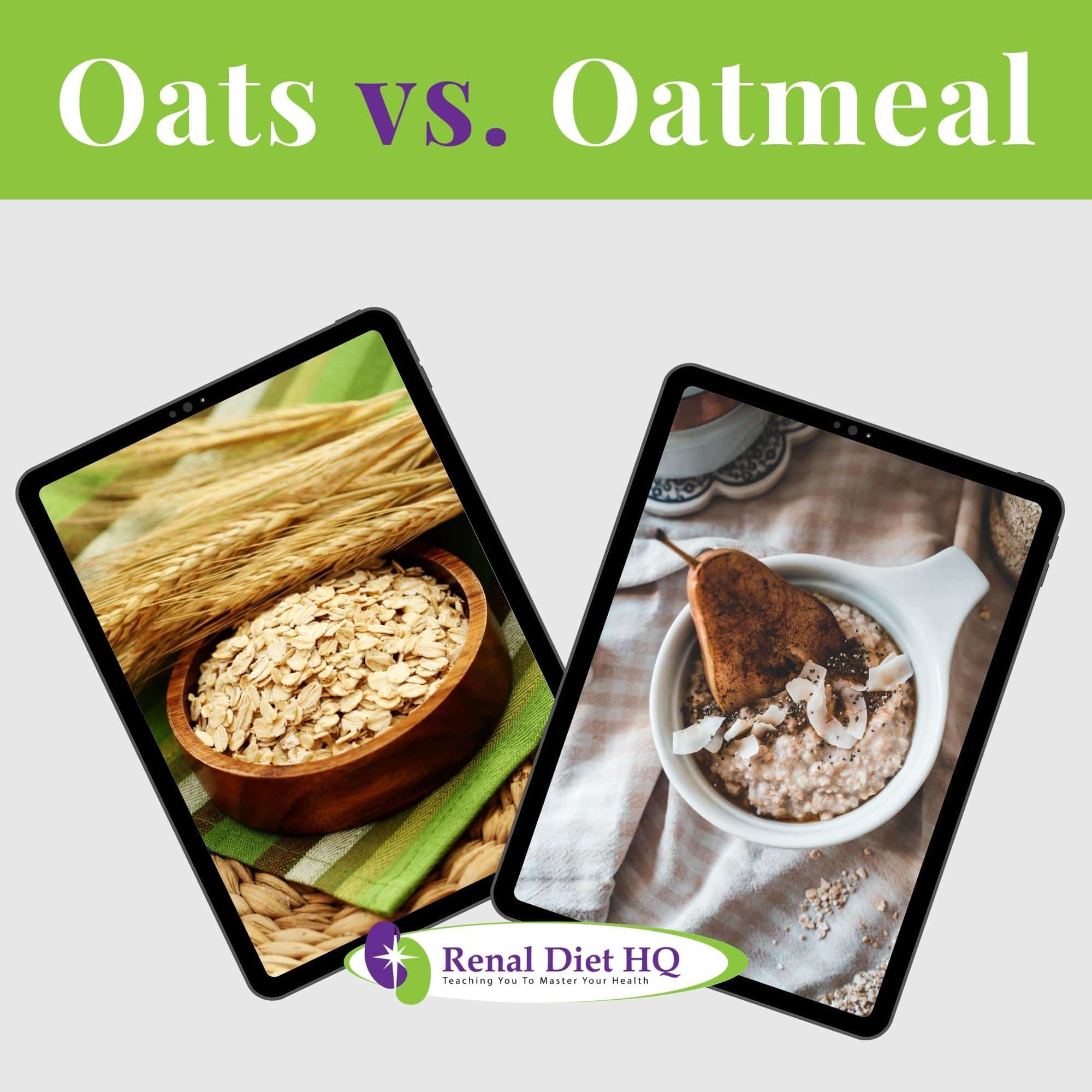 oats vs oatmeal.