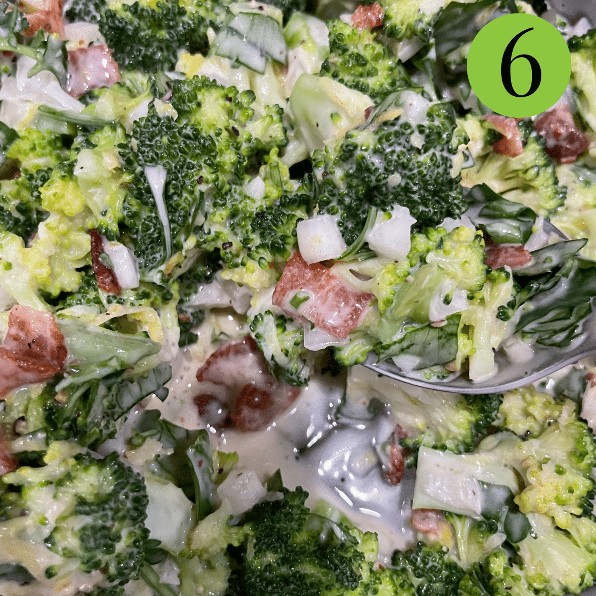 step 6 Of Creamy Broccoli Salad with-Bacon Ingredients