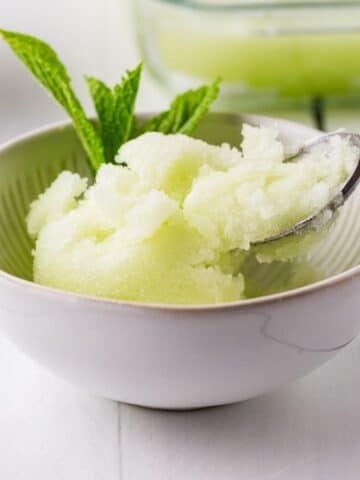 Close Up Of Honeydew Sorbet