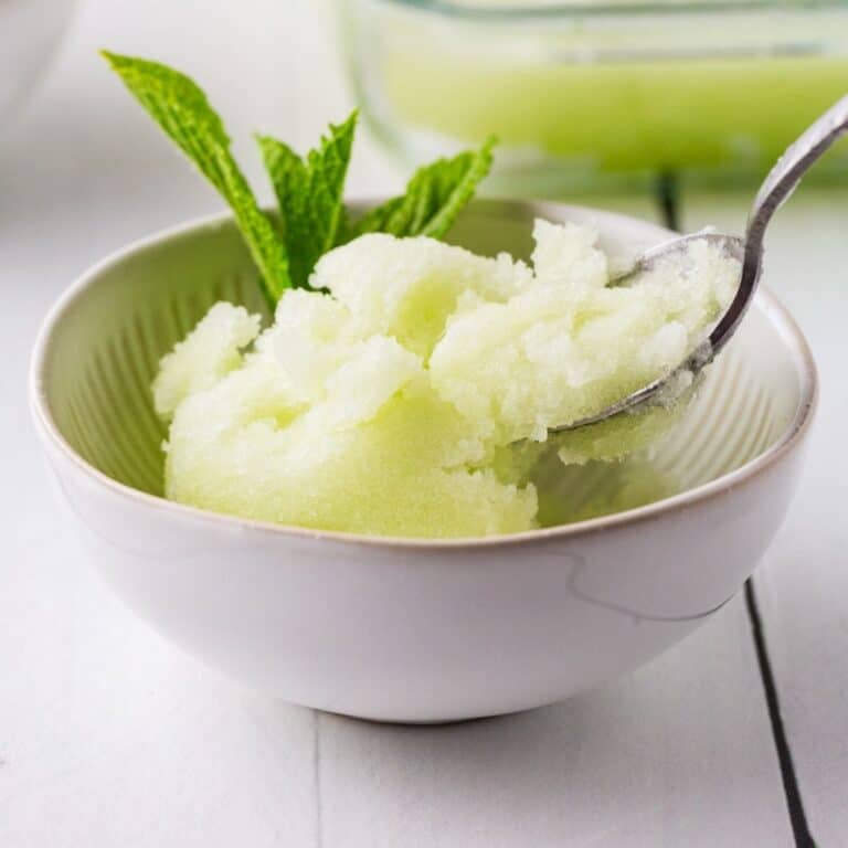 Close Up Of Honeydew Sorbet