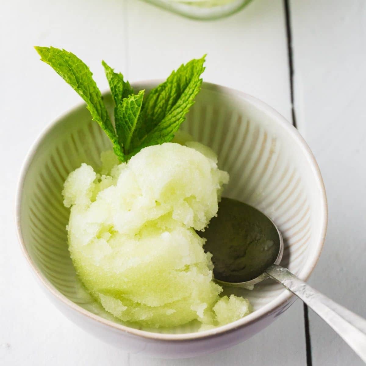 perfectly done Honeydew Sorbet