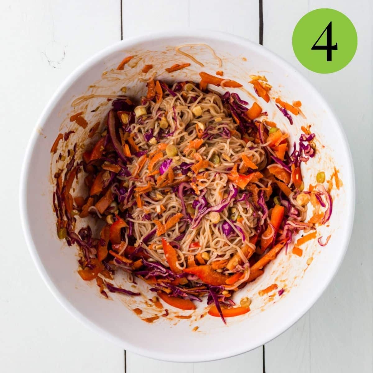 Step 4 of Cold Noodle Salad.