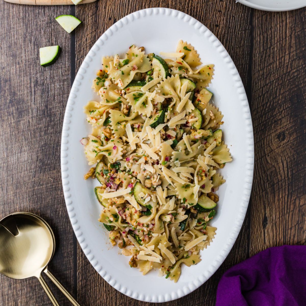 Perfectly Done Zucchini Pasta Salad