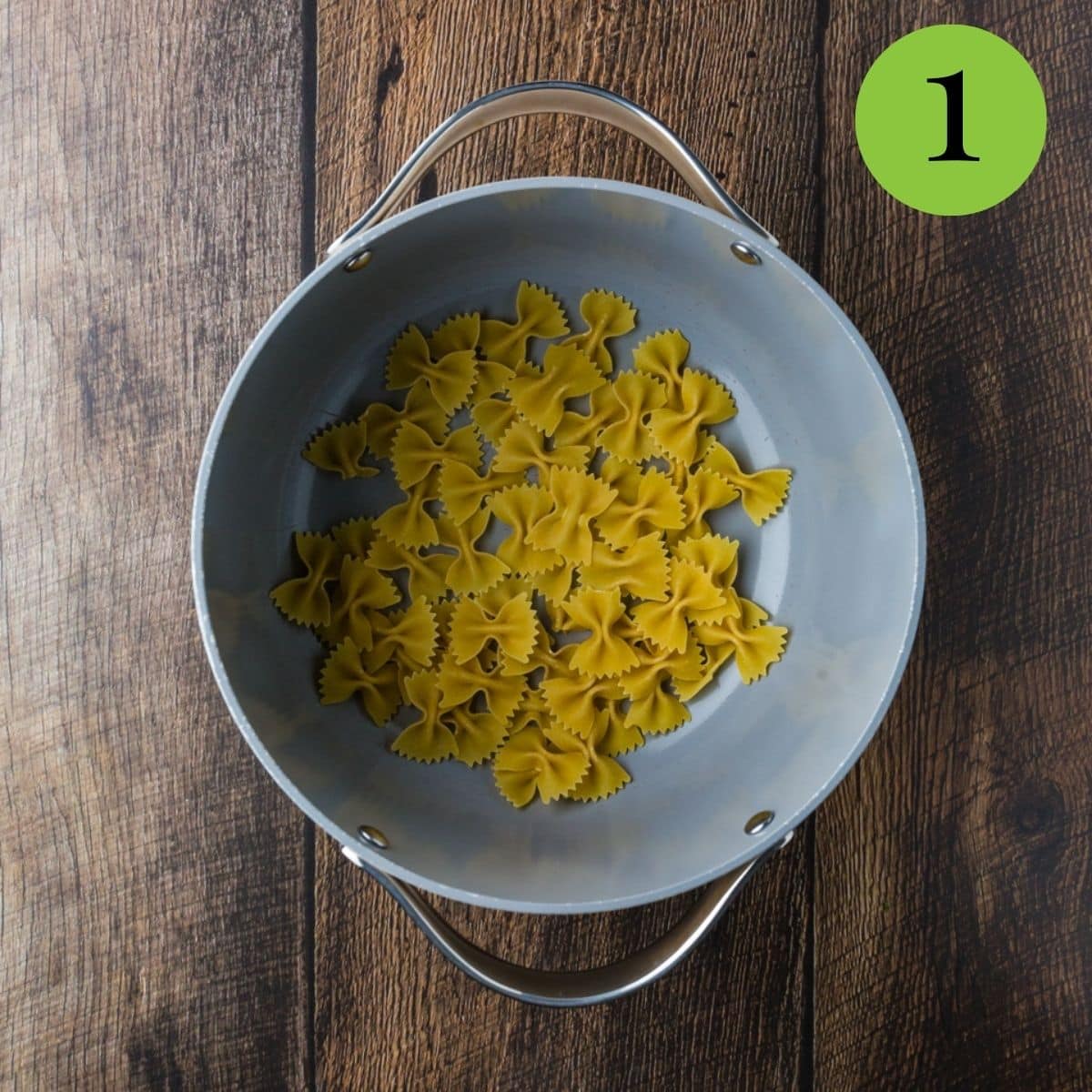 Step 1 of Zucchini Pasta Salad