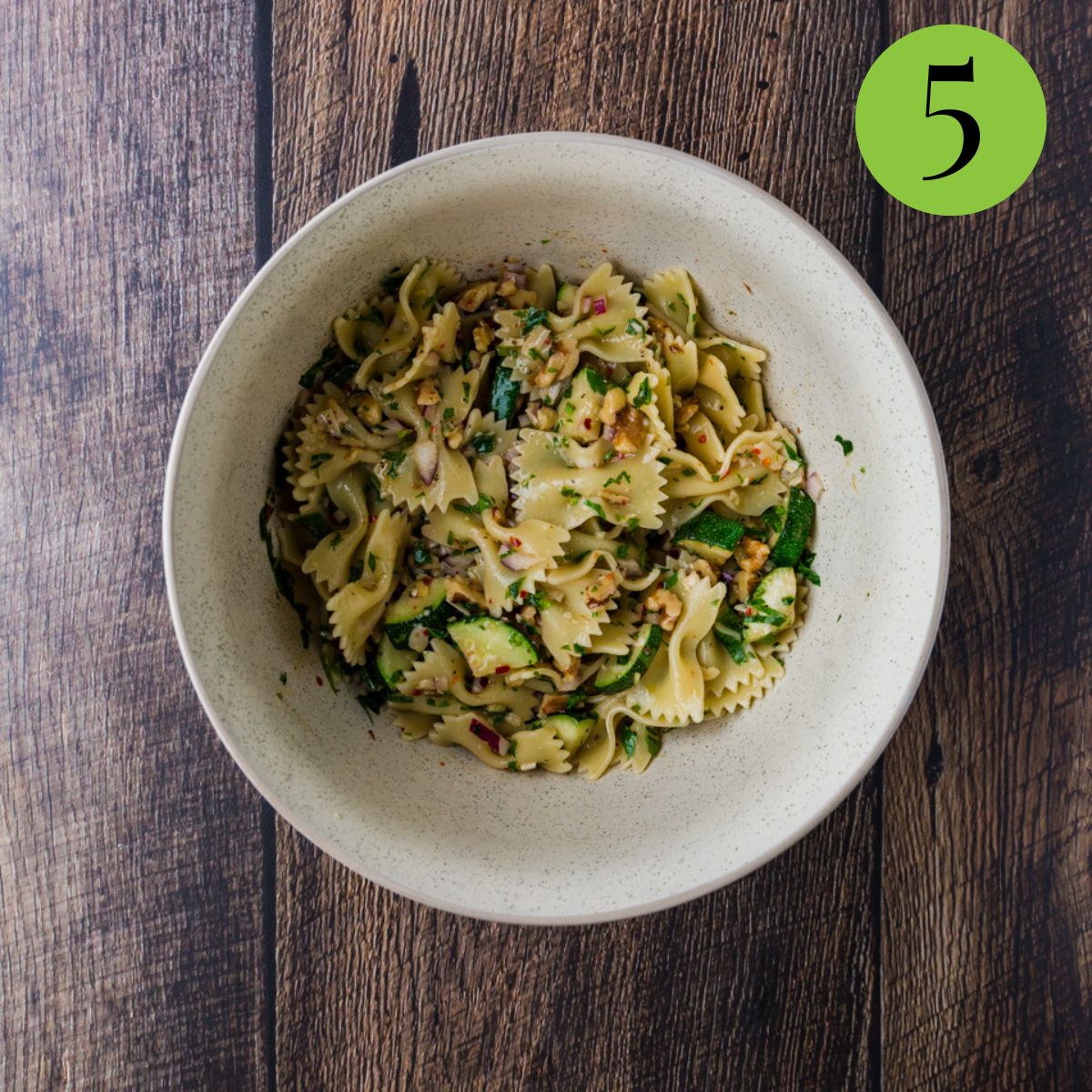 Step 5 Zucchini Pasta Salad